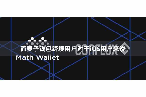 而麦子钱包跨境用户对于iOS用户来说