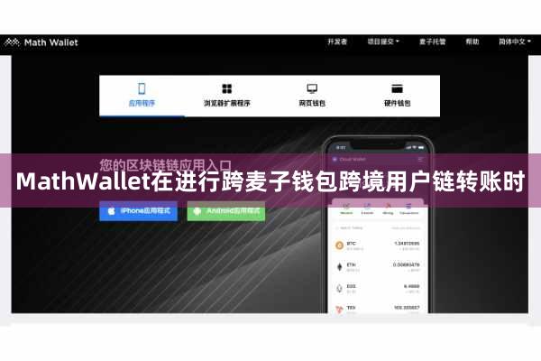 MathWallet在进行跨麦子钱包跨境用户链转账时