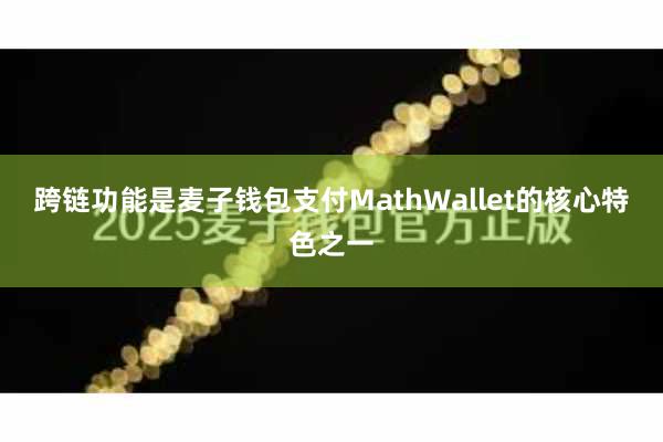 跨链功能是麦子钱包支付MathWallet的核心特色之一