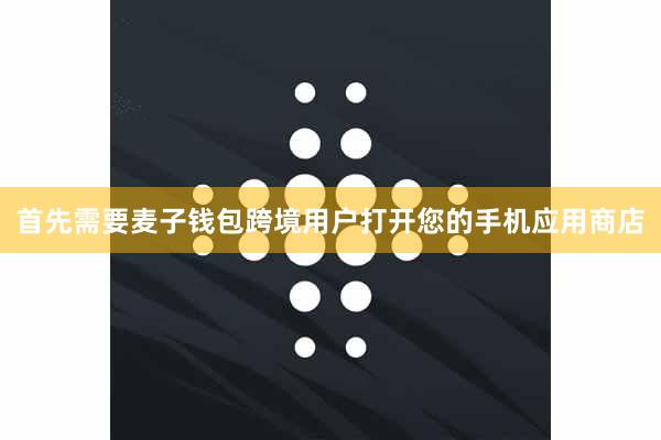 首先需要麦子钱包跨境用户打开您的手机应用商店