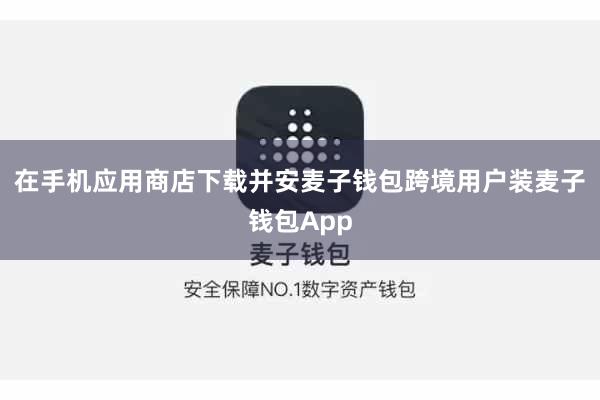 在手机应用商店下载并安麦子钱包跨境用户装麦子钱包App